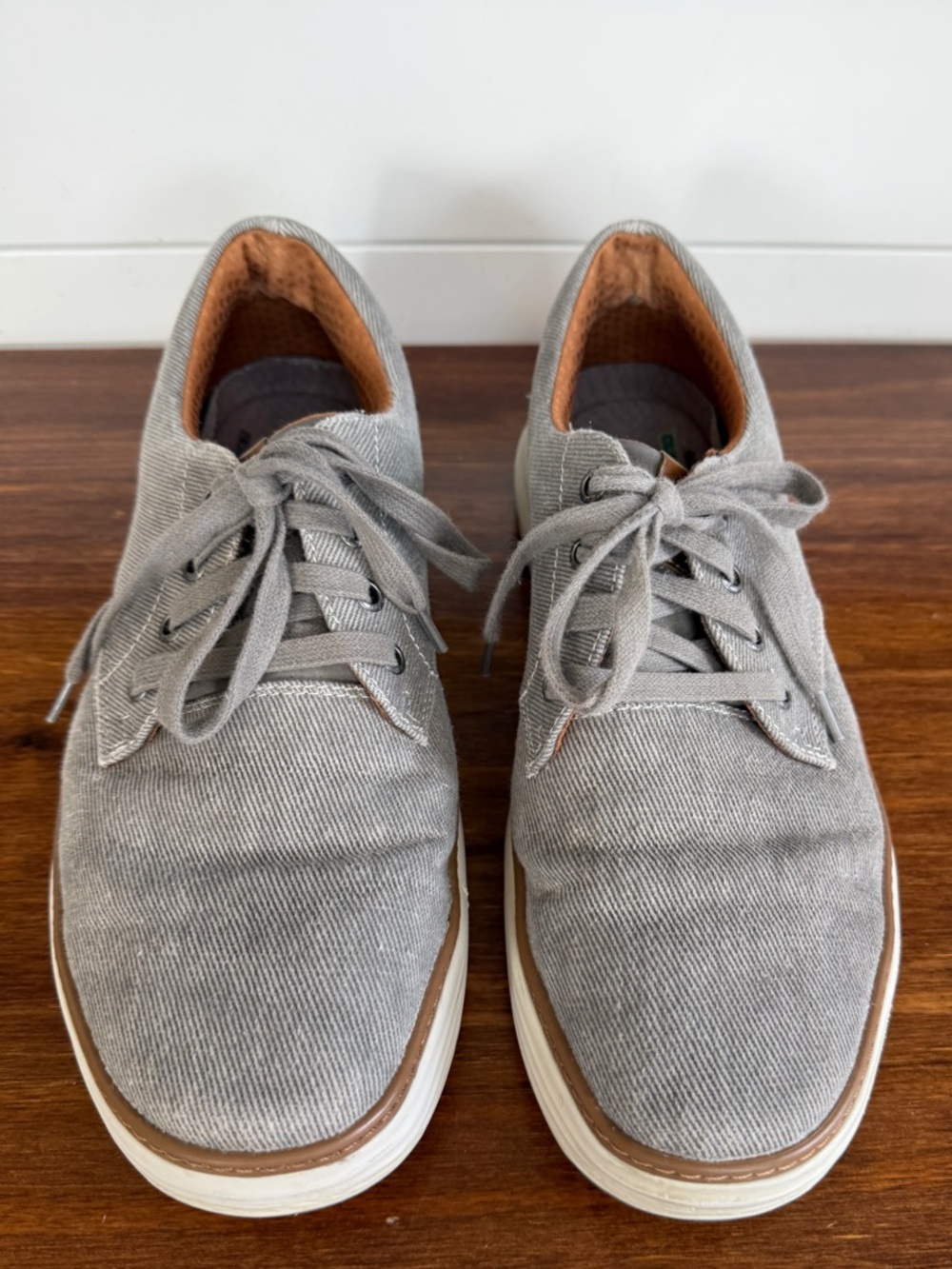Skechers Size 12 Gray Casual Sneakers Lace-Up Comfort Lightweight Men’s Shoes - Picture 3 of 7